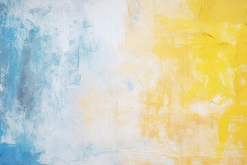 Damaged wall texture, blue and yellow colors, dirty colorful grunge background