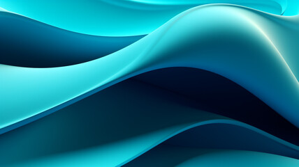 teal blue wave abstract background