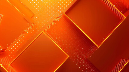 Atomic tangerine color abstract shape background presentation design. PowerPoint and Business background.