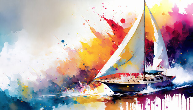 Lively sailboat