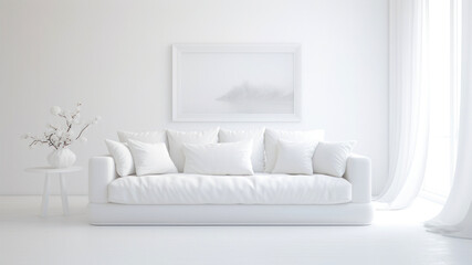 Fototapeta na wymiar modern bright white interiors
