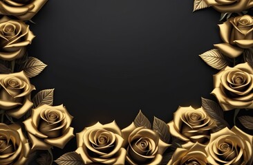 golden rose frame