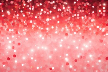A photo featuring a vibrant red and white background filled with a multitude of circles.