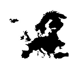 map from europe vector
