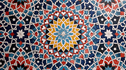Beautiful structure of a repeating pattern in Arabic style
