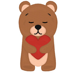 teddy bear with heart