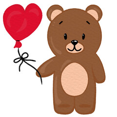teddy bear with heart