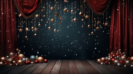 Sophisticated christmas holiday backdrop suitable for corporate designs