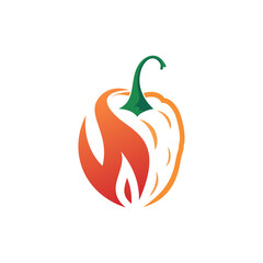 vector logo for habanero chili