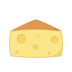 Cheese cartoon. Cheese vector isolated on white background.