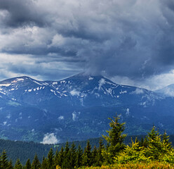 Fototapeta premium Mountains are a great trekking holiday
