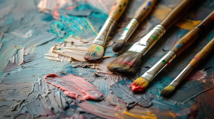 Fototapeta premium Celebrate creativity: world art day, a global tribute to diverse expressions of creativity, uniting cultures and inspiring imagination across borders and boundaries