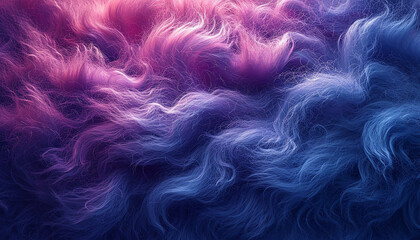Neon pink and purple fur background fantasy. Abstract purple background texture. Soft skin texture....