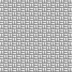 Gleaming white Weave Pattern, Close-up of a seamless, shiny white woven texture, exhibiting a detailed pattern with a glossy finish that suggests luxury and elegance in a vivid, monochromatic scheme.