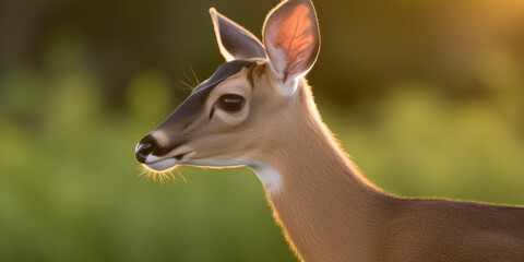 Closeup of a deer