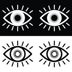 Eye icon vector design, illustration design