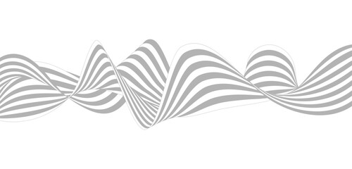 Abstract pattern of smooth wavy lines. A template for packaging design, musical illustration, technology and creative ideas