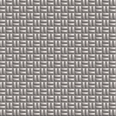 Gleaming silver Weave Pattern, Close-up of a seamless, shiny silver woven texture, exhibiting a detailed pattern with a glossy finish that suggests luxury and elegance in a vivid, monochromatic scheme