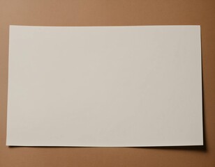 paper on the table, an empty sheet