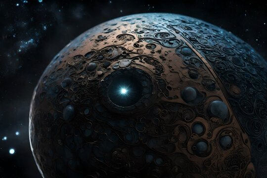 mooon full size close up with surcle ..