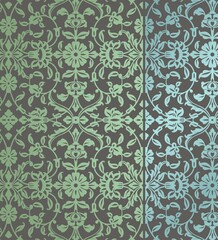 wedding card design, traditional paisley floral pattern , royal India	