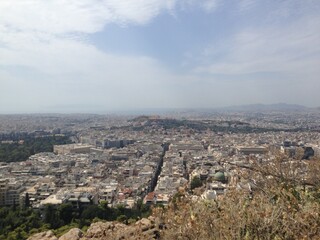 Obraz premium city aerial view