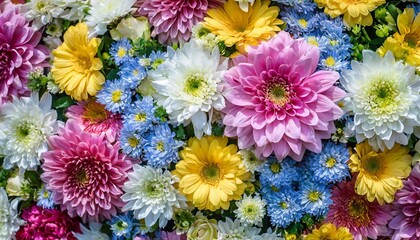 multi colored gerbera daisies and butterfly