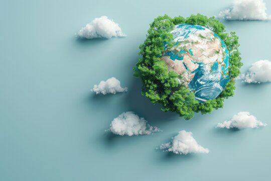 minimalist design background world backup day,copy space.