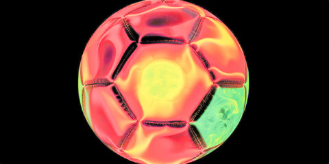 Naklejka premium Spheric objects and colourful