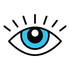 Eye icon vector design, illustration design