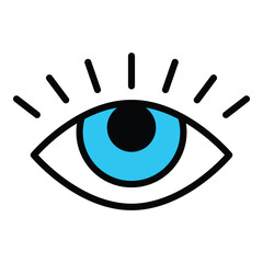 Eye icon vector design, illustration design