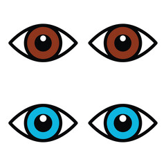 Eye icon vector design, illustration design