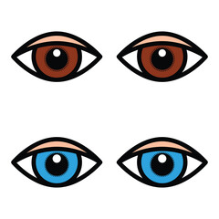 Eye icon vector design, illustration design