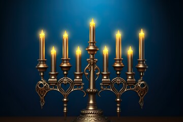 Fototapeta premium Aromatherapy candle glows bringing relaxation generated by artificial intelligence meditating by candlelight indoors generated by AI