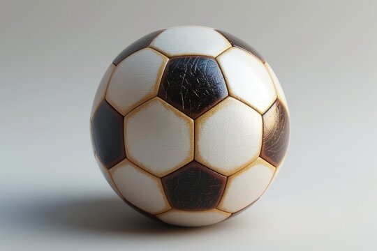 A retro looking soccer ball