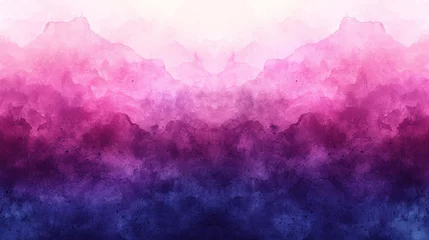 Behang Lichtroze purple pink blue watercolor texture background