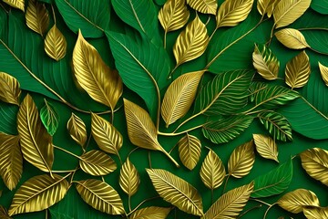 pattern with leaves