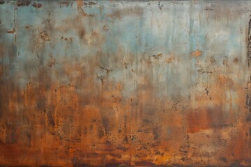 Blue and brown abstract painting