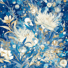 Seamless Coral Patterns Wallpaper seamless Tile- Ai Generated