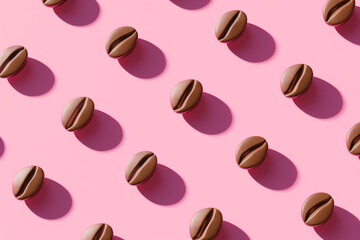 Pink hearts in seamless vector pattern, perfect for love-themed wallpapers and fabrics