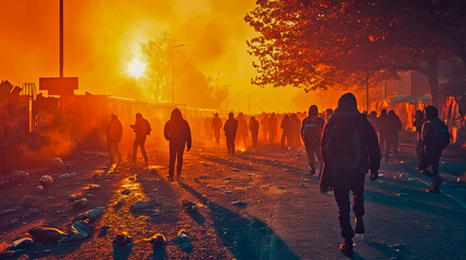 Migrants in Europe are rioting.