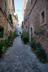 Fototapeta na wymiar Rectory Street in the town of Valldemossa