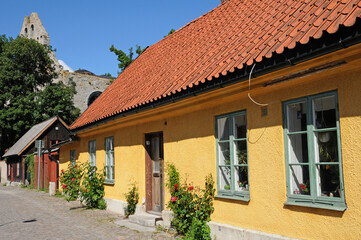 Sweden, the old and picturesque city of visby