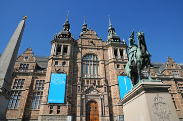 old and picturesque Nordic Museum in Stockholm