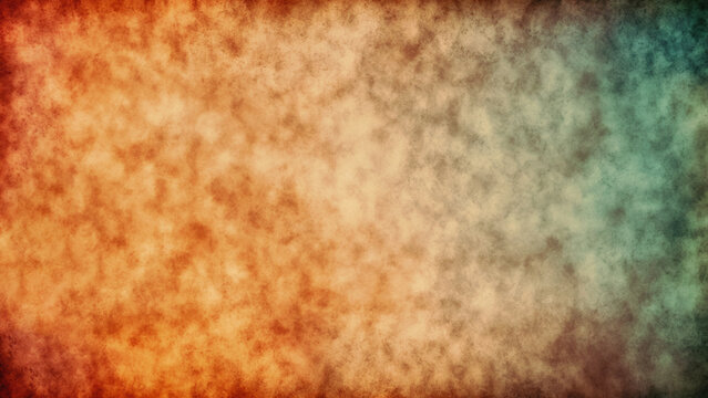 Abstract orange-green background in grunge style