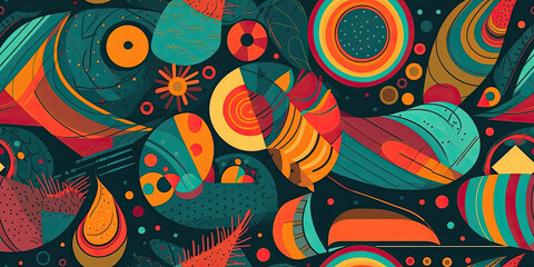 Fototapeta premium A colorful background with shapes and colors