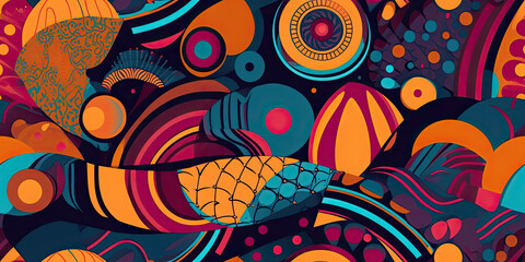 Fototapeta premium A colorful background with shapes and colors