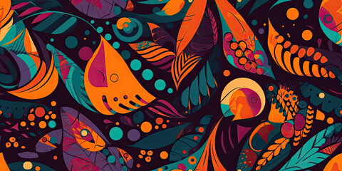 Fototapeta premium A colorful background with shapes and colors