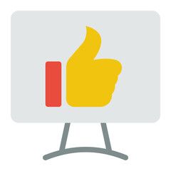 Fototapeta premium This is the Like icon from the Online Marketing icon collection with an Color style
