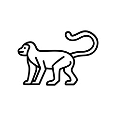 Monkey icon. outline icon